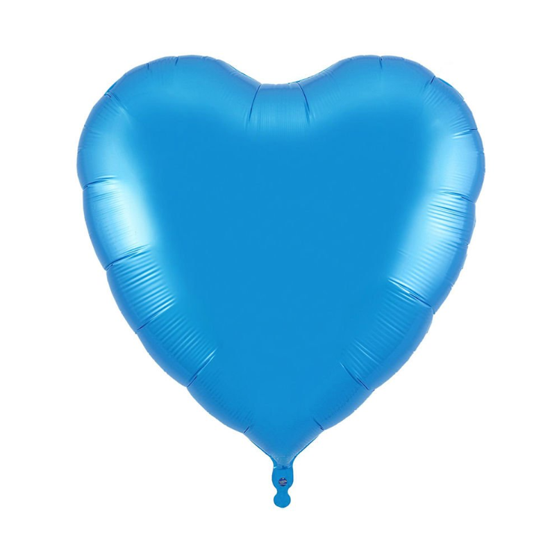 Kalp Folyo Balon Mavi 18 INÇ